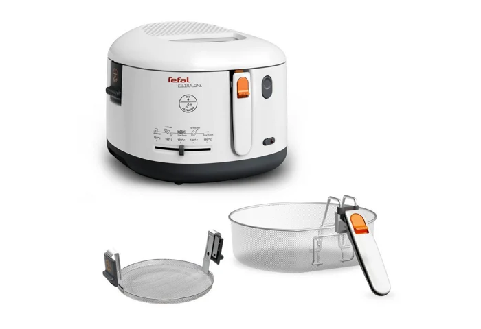 Tefal Fritteuse FF1631 One Filtra, 1900 W, 1,2 Kg, Auffangsieb für Frittierreste, spülmaschinenfest, FF1631