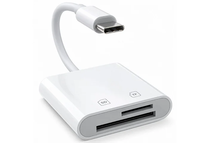 Bolwins Speicherkartenleser I56 USB-C SD/TF Kartenleser 2in1 – Speicherkarten Adapter, SD- und microSD-Kartenleser Schnelle Datenübertragung