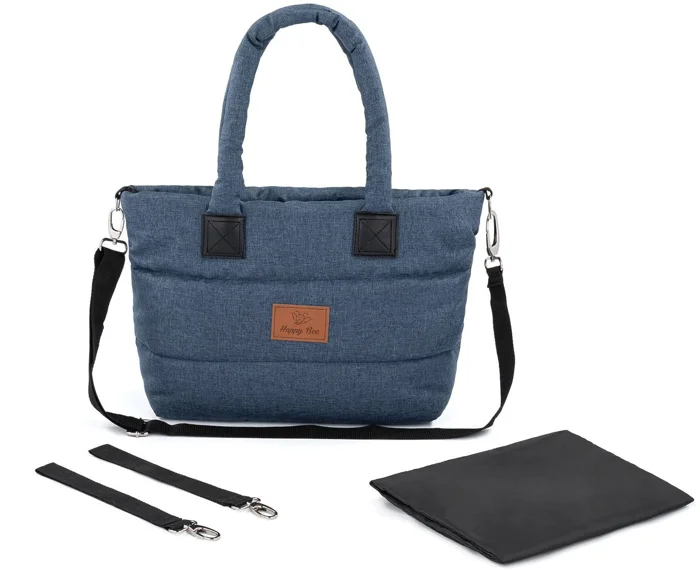 HappyBee Taška bez kožíšku Trinity Leny blue
