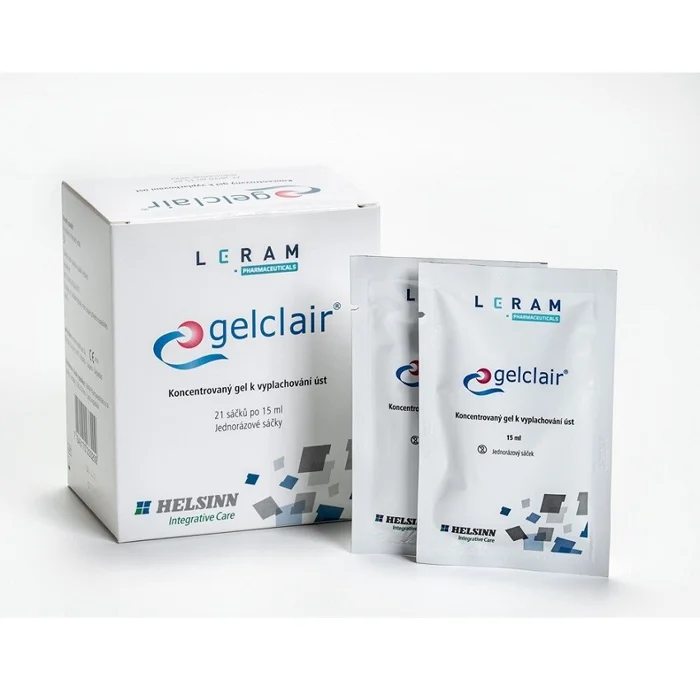 GELCLAIR GEL ORÁLNÍ K VÝPLACHŮM ÚSTNÍ DUTINY 21x15 ml