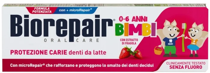 Biorepair Kids 0-6 zubní pasta jahoda 50ml