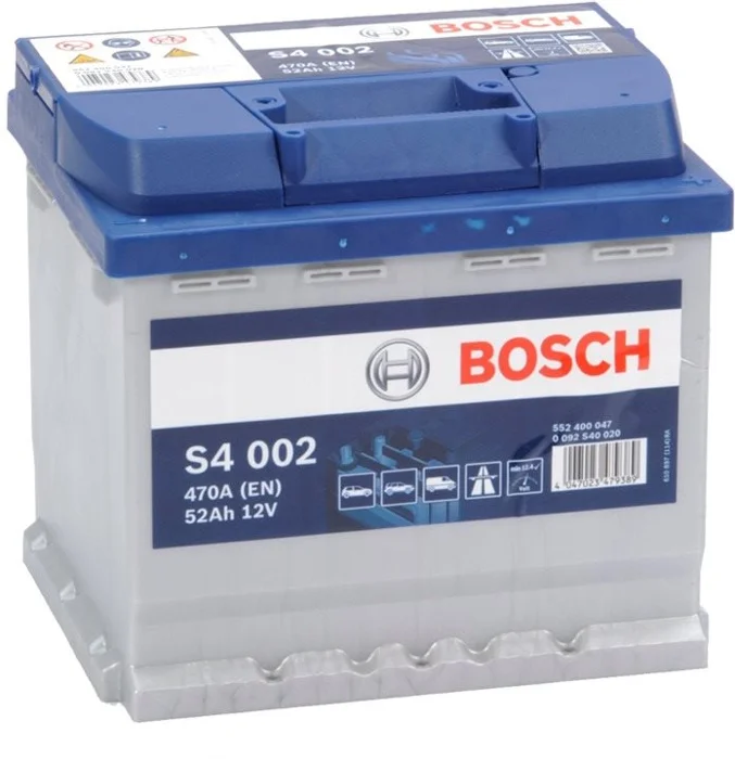 BOSCH S4 002, 52Ah, 12V (0 092 S40 020) - UAMK instalace do vozu