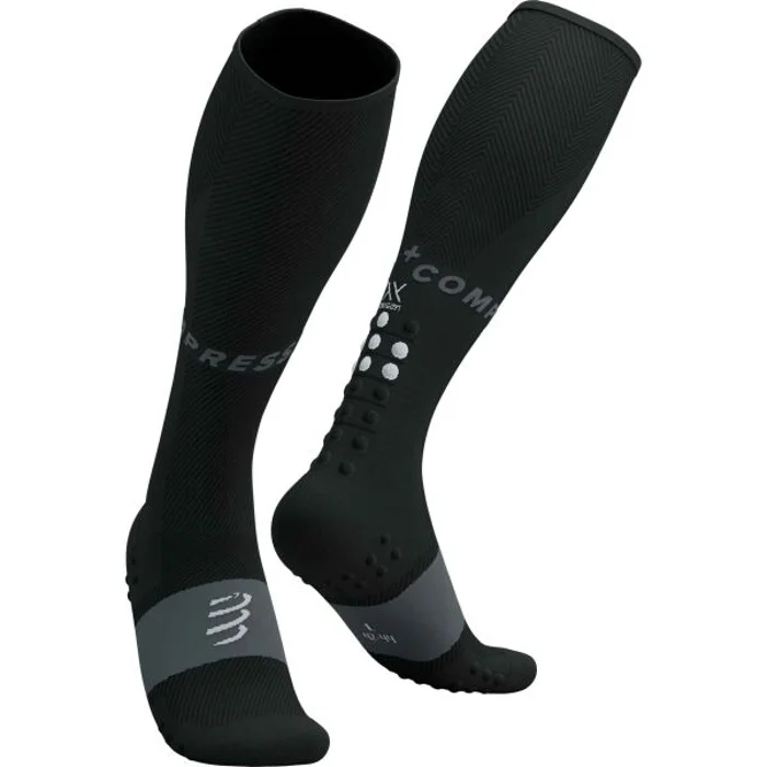 Compressport FULL SOCKS OXYGEN Kompresní běžecké podkolenky, černá, velikost