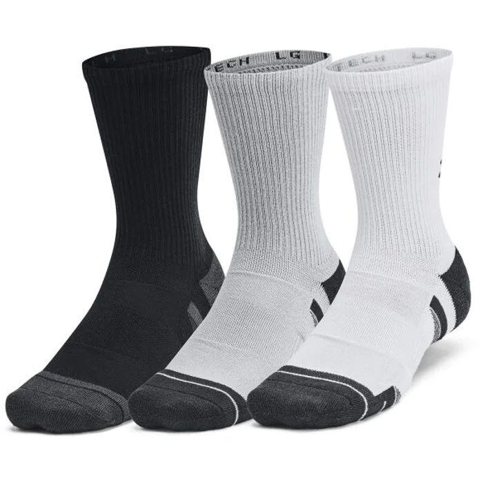 Under Armour PERF TECH 6PK CREW Unisex ponožky, šedá, velikost