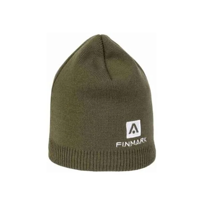 Finmark WINTER HAT Zimní pletená čepice, khaki, velikost