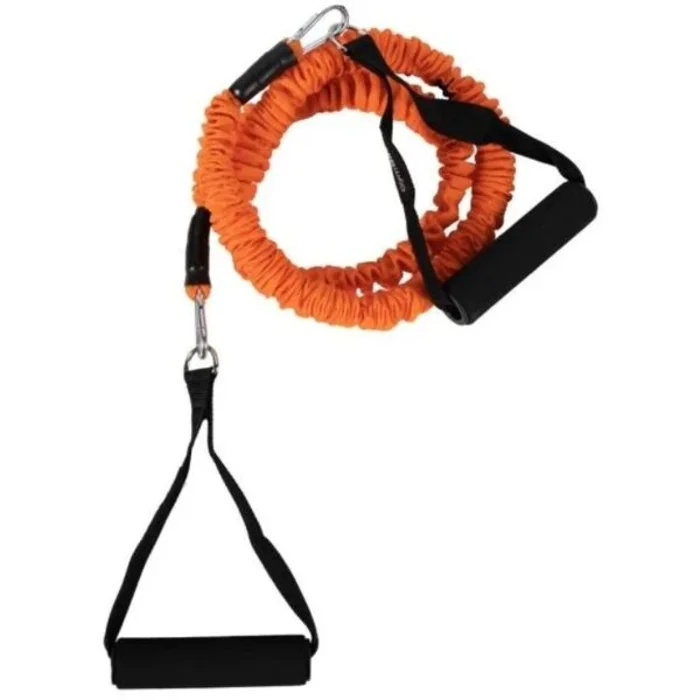 GymBeam EXPANDER WITH HANDLES 10 KG Posilovací expandér s úchyty, oranžová, velikost