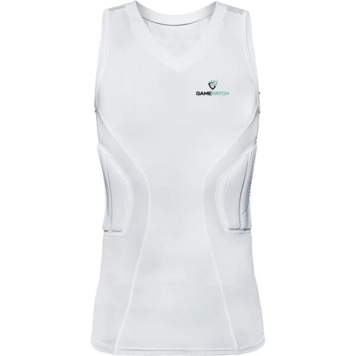 GAMEPATCH PADDED SHIRT PRO Kompresní unisex triko, bílá, velikost