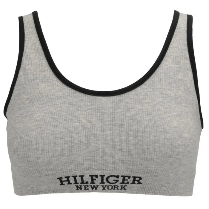 Tommy Hilfiger UNLINED BRALETTE Dámská podprsenka, šedá, velikost