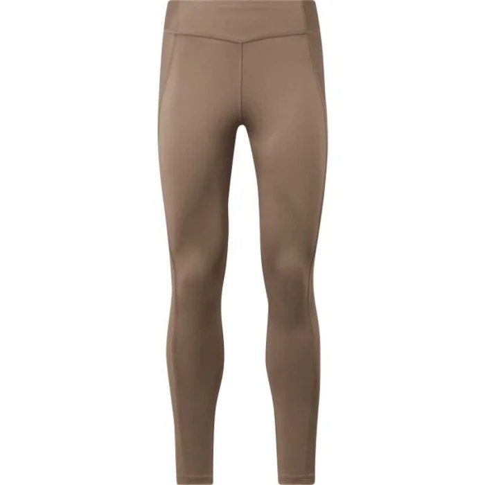 Reebok YOGA HR RIB TIGHT Dámské legíny, béžová, velikost