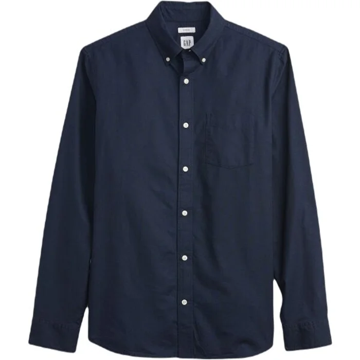 GAP V-LS STANDARD OXFORD Pánská košile, tmavě modrá, velikost