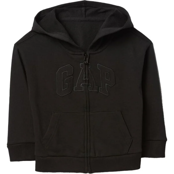GAP V-FRCH LOGO Chlapecká mikina, černá, velikost