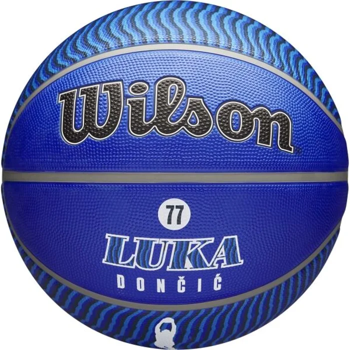 Wilson NBA PLAYER ICON OUTDOOR LUKA DONČIĆ Basketbalový míč, modrá, velikost