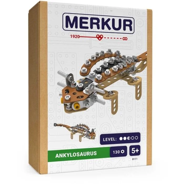 MERKUR DINO - ANKYLOSAURUS Kovový model, mix, velikost