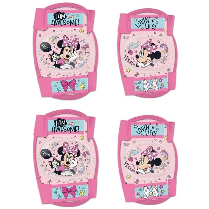 Disney PROTECTORS MINNIE Chrániče loktů a kolen, růžová, velikost
