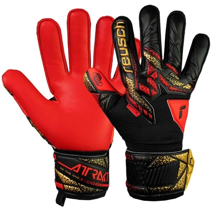 Reusch ATTRAKT SILVER Pánské brankářské rukavice, černá, velikost