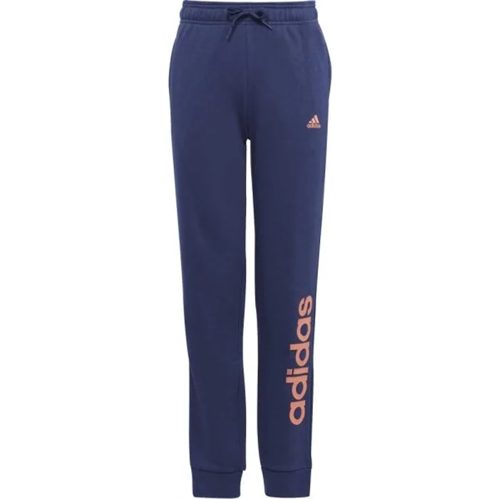 adidas LINEAR PANTS Dívčí tepláky, tmavě modrá, velikost