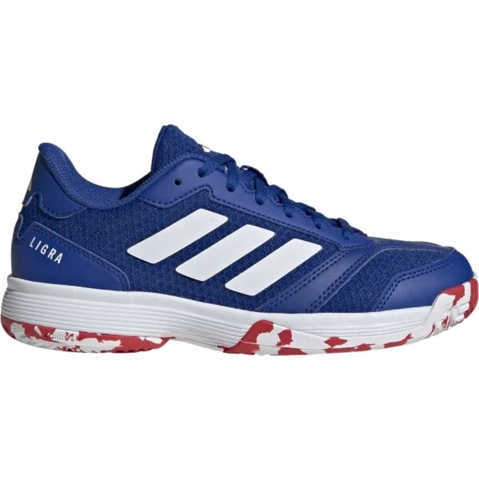 adidas LIGRA 8 K Dětská sálová obuv, tmavě modrá, velikost 37 1/3