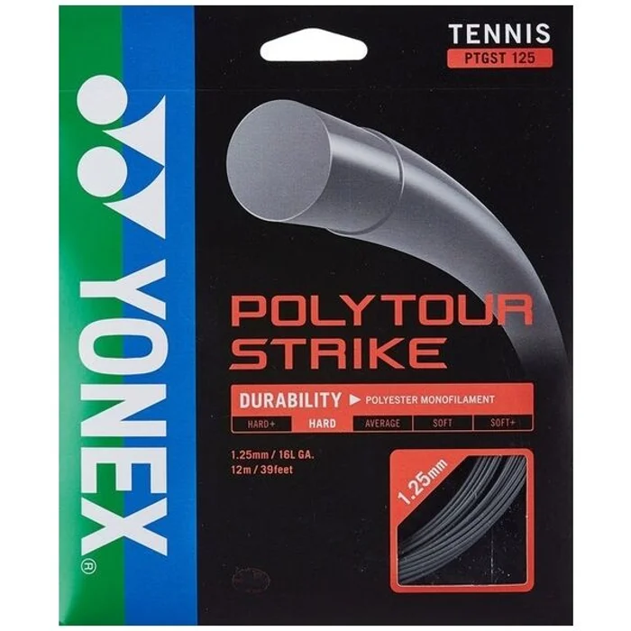 Yonex POLY TOUR STRIKE 125 Tenisový výplet, černá, velikost