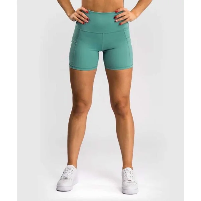 Venum ESSENTIAL WOMEN'S BIKE SHORTS Dámské kraťasy, zelená, velikost