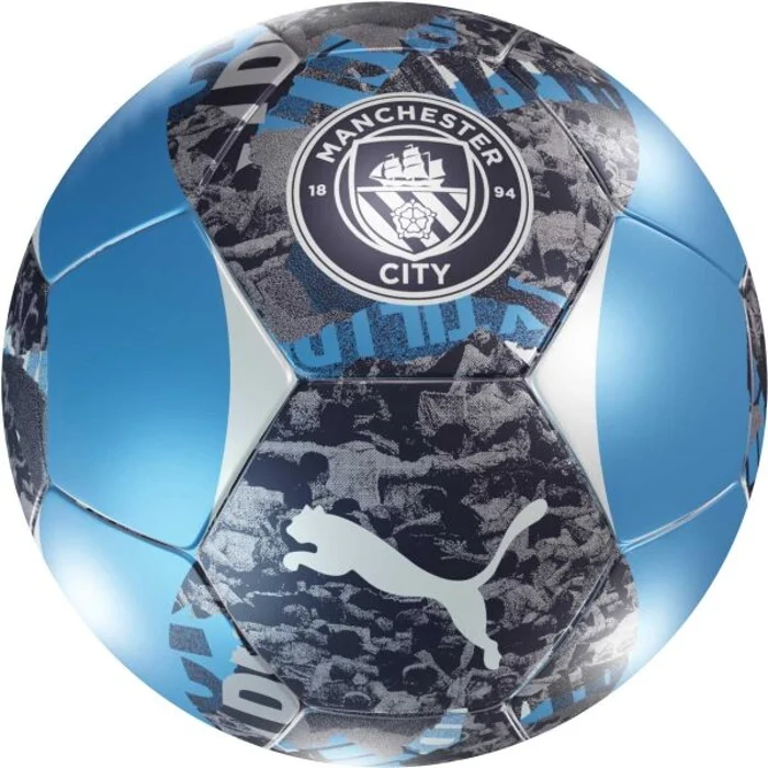 Puma MANCHESTER CITY FC PERMATCH BALL Fotbalový míč, modrá, velikost