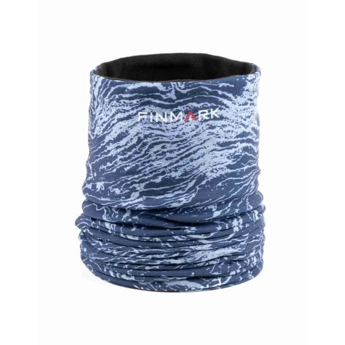 Finmark MULTIFUNCTIONAL SCARF WITH FLEECE Multifunkční šátek, modrá, velikost
