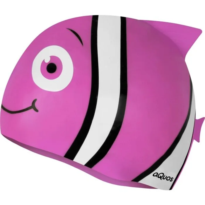 AQUOS CATLA Dětská plavecká čepice, růžová, velikost