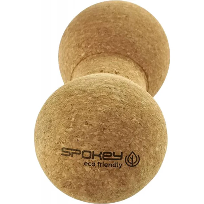 Spokey DOUBLE OAK Dvojitý masážní míček, hnědá, velikost