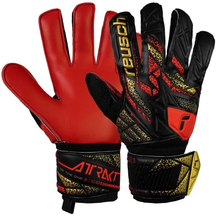 Reusch ATTRAKT SOLID Pánské brankářské rukavice, černá, velikost