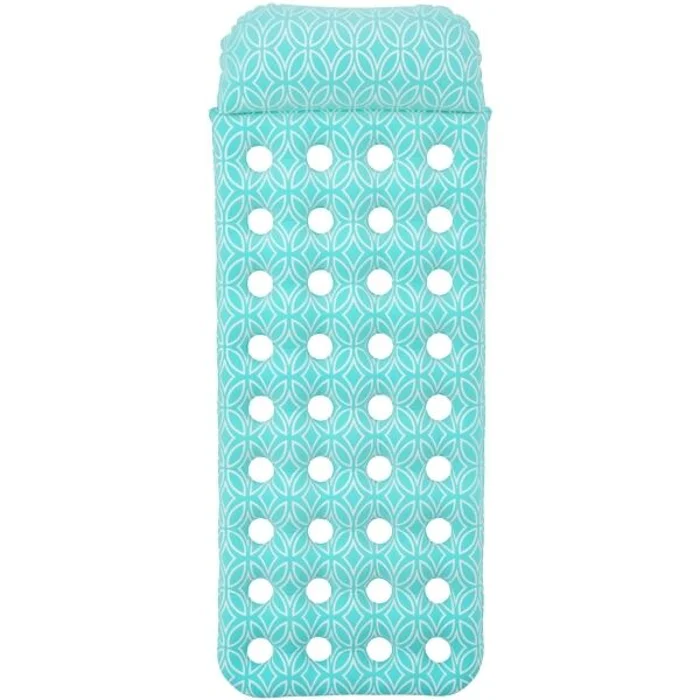 Bestway COMFORT PLUSH FLOATING POOL MAT Nafukovací lehátko, světle modrá, velikost