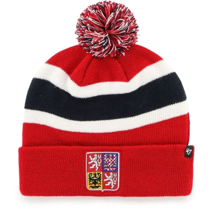 47 ČR TEAM BREAKAWAY CUFF KNIT Zimní čepice, červená, velikost