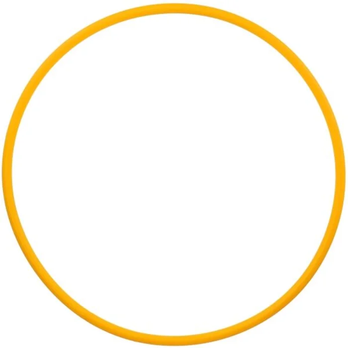 Fitforce HULA HOOP 70 Gymnastická obruč, žlutá, velikost