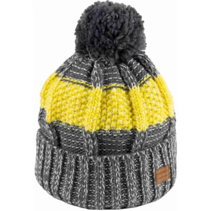 Finmark WINTER HAT Zimní pletená čepice, tmavě šedá, velikost