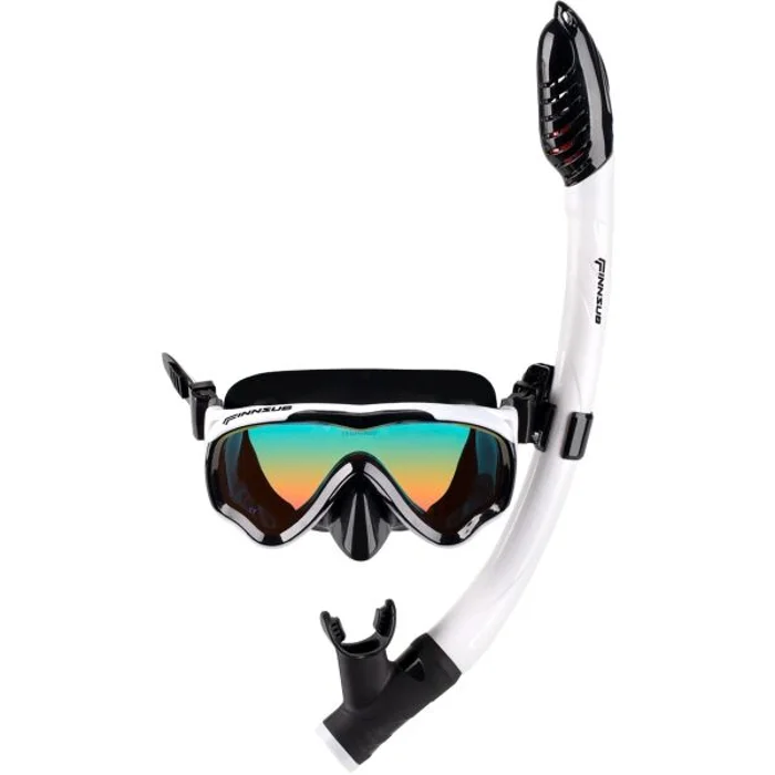 FINNSUB MATRIX KIDS SET Dětský šnorchlovací set, bílá, velikost