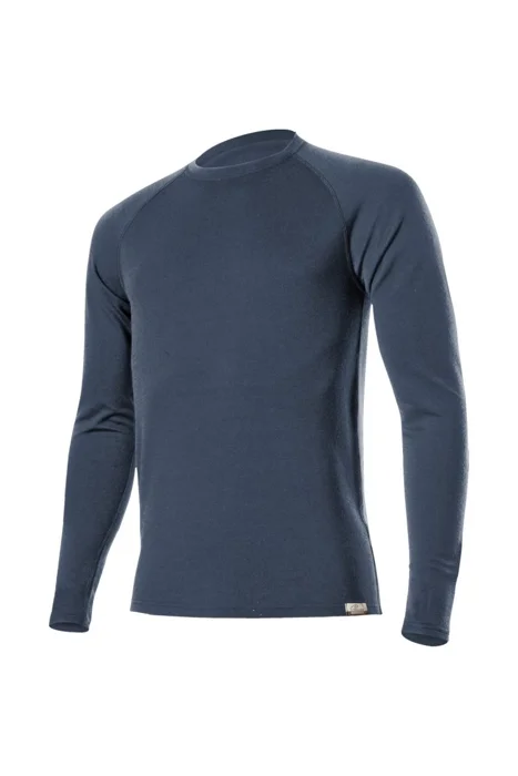Lasting WITY 5656 modrá vlněná Merino mikina Velikost: M