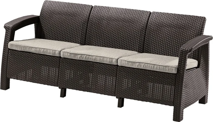 CORFU LOVE SEAT MAX hnedá